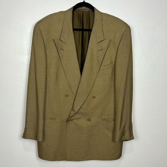 Ermenegildo Zegna Vintage Double-Breasted Blazer Jacket Size 46 - Picture 1 of 12